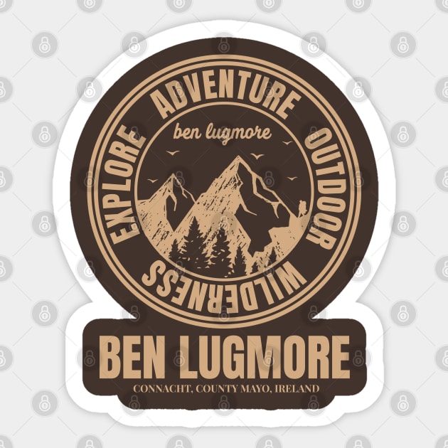 Mountain Hike In Ben Lugmore Ireland, Hiker’s HikingTrails Sticker by Eire